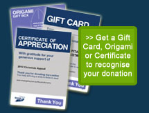 Get Your Gift Card, Origami or Certificate